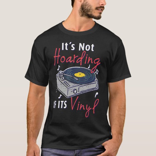 Stereo Vinyl Record Buff Music Disk Player Audio A T-shirt (Voorkant)