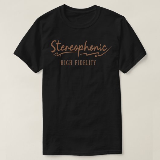 Stereofone high fidelity  muziek t-shirt (Design voorkant)