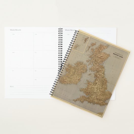 Stereografische kaart, Britse eilanden Planner (Display)