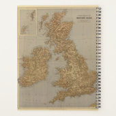 Stereografische kaart, Britse eilanden Planner (Achterkant)