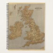 Stereografische kaart, Britse eilanden Planner (Voorkant)