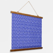 Stereogram 3D Hart Handen blauw ontwerp hangend ku Wandkleed (Gebogen)