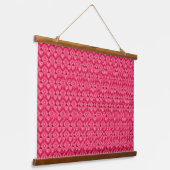 Stereogram 3D Hart Handen rood ontwerp hangend kun Wandkleed (Gebogen)