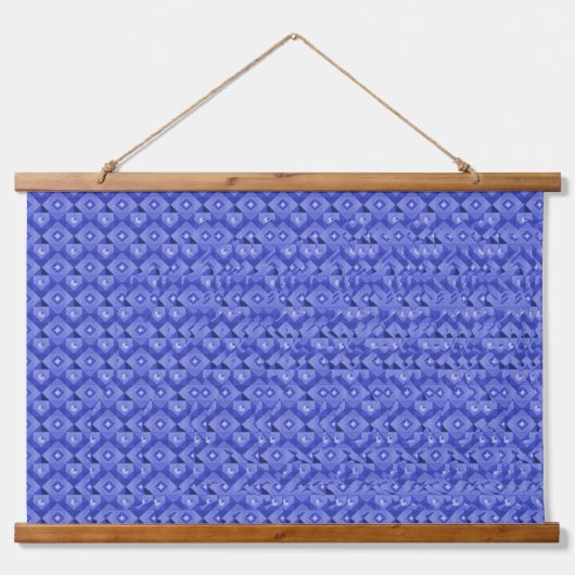 Stereogram 3d Heart Hands blue design hanging art Hangend Wandkleed (Voorkant)