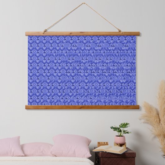 Stereogram 3d Heart Hands blue design hanging art Hangend Wandkleed (Slaapkamer)