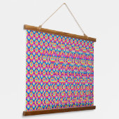 Stereogram 3d Heart Hands design hanging art Hangend Wandkleed (Gebogen)