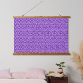 Stereogram 3d Heart Hands purple design art Hangend Wandkleed (Slaapkamer)