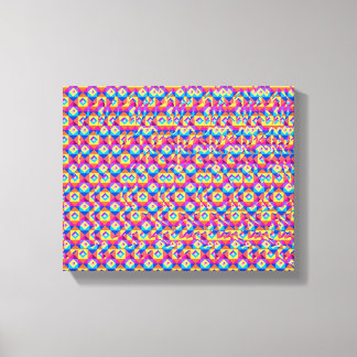 Stereogram Hart en Handen 3D poster Canvas Afdruk