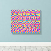 Stereogram Hart en Handen 3D poster Canvas Afdruk (Insitu (Houten vloer))
