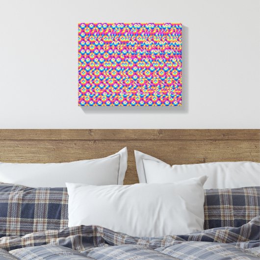 Stereogram Heart and Hands 3d poster Canvas Afdruk (Insitu (Slaapkamer))