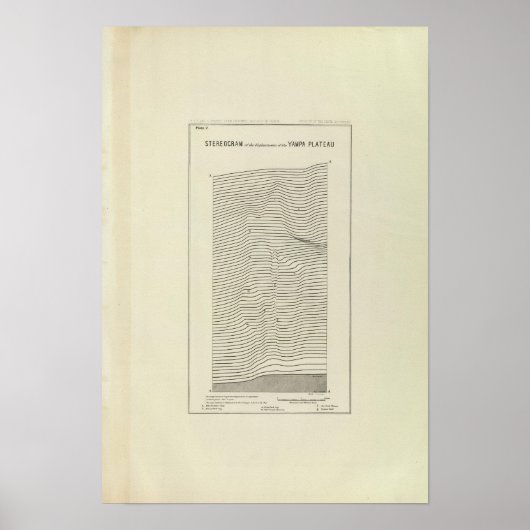 Stereogram Uinta Mountains Poster (Voorkant)