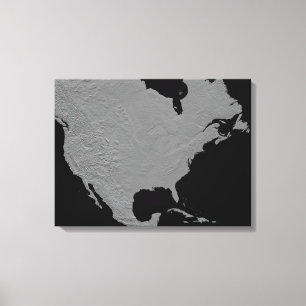 Stereoscopisch uitzicht van Noord-Amerika 2 Canvas Afdruk