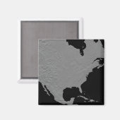 Stereoscopisch uitzicht van Noord-Amerika 2 Magneet (Voorkant / Achterkant)