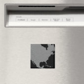 Stereoscopisch uitzicht van Noord-Amerika 2 Magneet (Insitu (Vaatwasser))
