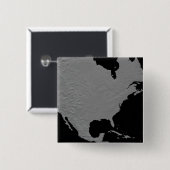 Stereoscopisch uitzicht van Noord-Amerika 2 Vierkante Button 5,1 Cm (Voorkant /achterkant)
