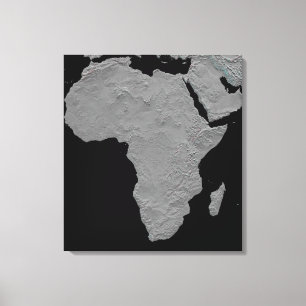 Stereoscopisch uitzicht van Noord-Amerika Canvas Afdruk