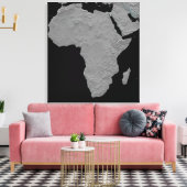 Stereoscopisch uitzicht van Noord-Amerika Canvas Afdruk (Insitu (Woonkamer))