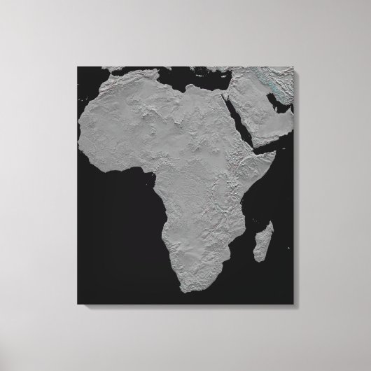 Stereoscopisch uitzicht van Noord-Amerika Canvas Afdruk (Voorkant)