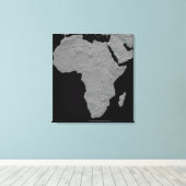 Stereoscopisch uitzicht van Noord-Amerika Canvas Afdruk (Insitu (Houten vloer))