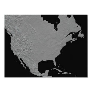 Stereoscopisch uitzicht van Noord-Amerika Foto Afdruk