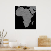 Stereoscopisch uitzicht van Noord-Amerika Poster (Keuken)