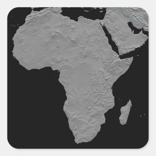 Stereoscopisch uitzicht van Noord-Amerika Vierkante Sticker (Voorkant)