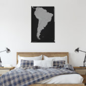 Stereoscopisch uitzicht van Zuid-Amerika Canvas Afdruk (Insitu (Slaapkamer))
