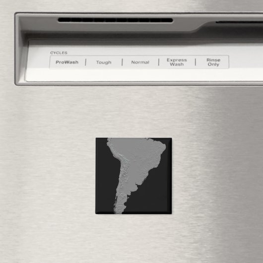 Stereoscopisch uitzicht van Zuid-Amerika Magneet (Insitu (Vaatwasser))