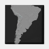 Stereoscopisch uitzicht van Zuid-Amerika Magneet (Voorkant)