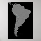 Stereoscopisch uitzicht van Zuid-Amerika Poster (Voorkant)