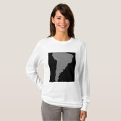 Stereoscopisch uitzicht van Zuid-Amerika T-shirt (Voorkant volledig)