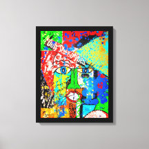 Stereotypes Abstracte Verrekte Canvas afdrukken de