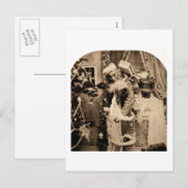 Stereoview - Kerstbezorging Feestdagenkaart (Voorkant / Achterkant)