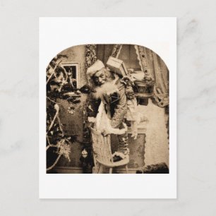  Stereoview - Kerstbezorging Feestdagenkaart