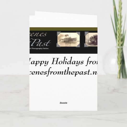 Stereoview - Kerstman?  circa 1899 Feestdagen Kaart (Achterkant)