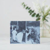 Stereoview - Kerstman?  circa 1899 Feestdagenkaart (Staand voorkant)