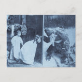 Stereoview - Kerstman?  circa 1899 Feestdagenkaart (Voorkant)