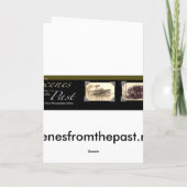 Stereoview Oude tijd kerstboom Feestdagen Kaart (Achterkant)