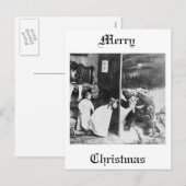 Stereoview - Santa? circa 1899 Feestdagenkaart (Voorkant / Achterkant)