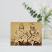  Stereoview van de Raad van de Sioux-oorlog Briefkaart (Staand voorkant)