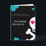 Sterf alsjeblieft snel kaart<br><div class="desc">Je hebt een levensverzekering en ik moet rekeningen betalen.</div>