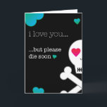 Sterf alsjeblieft snel kaart<br><div class="desc">Je hebt een levensverzekering en ik moet rekeningen betalen.</div>