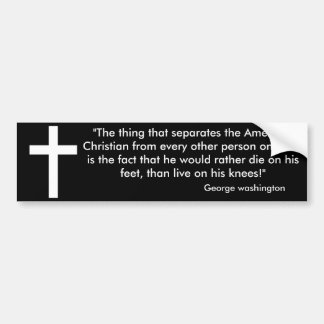 Sterf op je voeten bumpersticker