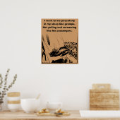 Sterf Vreedzaam In Mijn Slaap Grappige Poster Prin (Keuken)