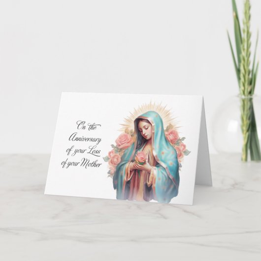 Sterfdag van de Heilige Maagd Maria Kaart (Voorkant)