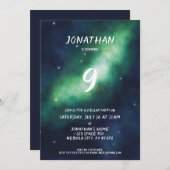 Sterfeest Uitnodiging Diepe Ruimte Sterren (Voorkant / Achterkant)