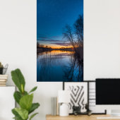 Sterfelijk schemerlicht boven het moeras poster (Thuiskantoor)