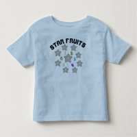 Sterfruit en cijfers Peuter Blauwe T-Shirt