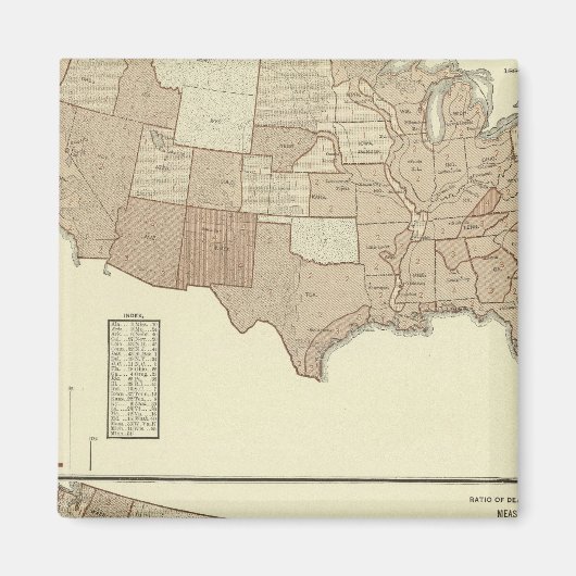 Sterfte, kinkhoest, mazelen magneet (Voorkant)