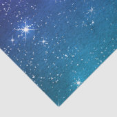 Sterhemel schemering hemel nachthemel paars blauw tissuepapier (Detail)